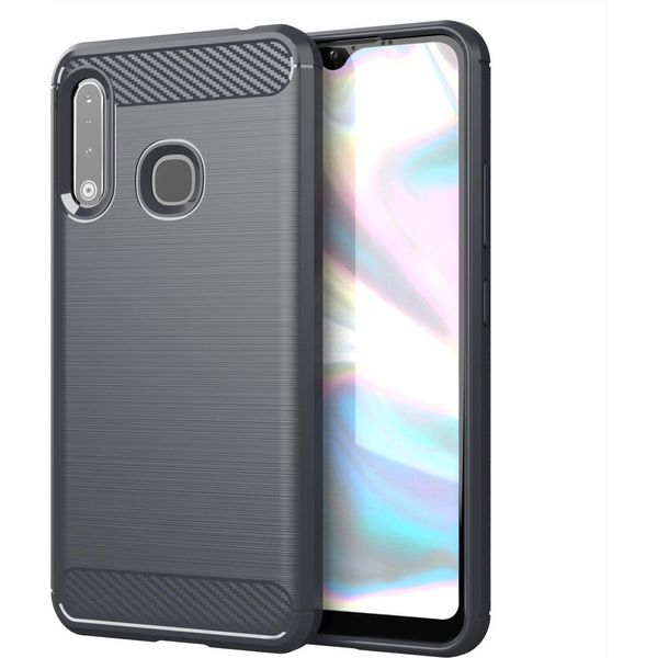 Custodia Cadorabo Per Samsung Galaxy A70E In Tpu Grigio Protettivo Custodia Cover Telefono Cellulare-image