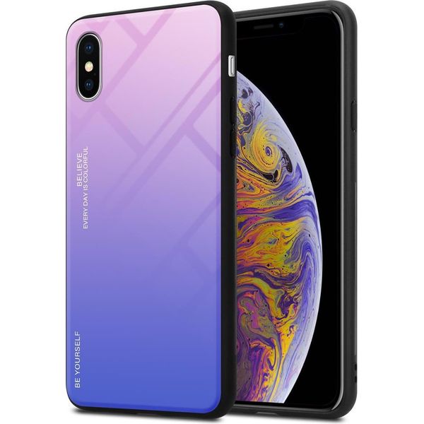 Cadorabo Custodia Per Apple Iphone Xs Max Custodia Protettiva In Nero Custodia Del Telefono Cellulare Custodia Tpu Custodia Cover Case Vetro Temperato-image