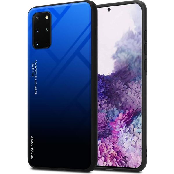Cadorabo Custodia Per Samsung Galaxy S20 Plus Cover Protettiva In Nero Custodia Per Cellulare Tpu Custodia Cover Vetro Temperato-image