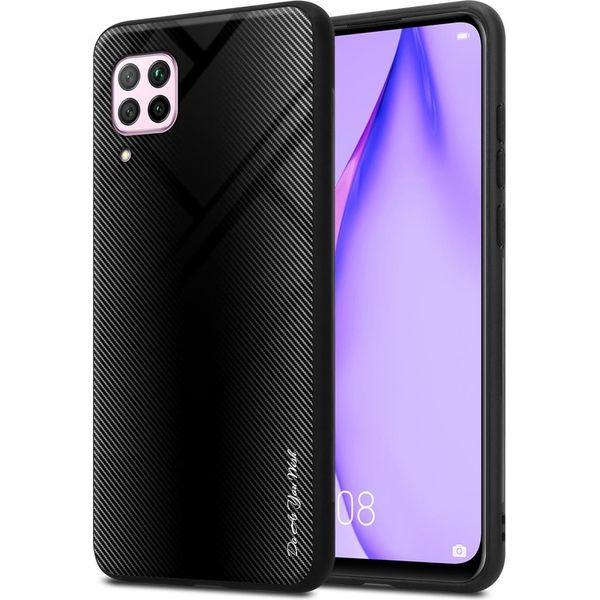 Cadorabo Custodia Per Huawei Nova 6 Se / P40 Lite / Nova 7I Custodia Protettiva In Nero Custodia Per Cellulare Tpu Etui Cover Case Temperato-image