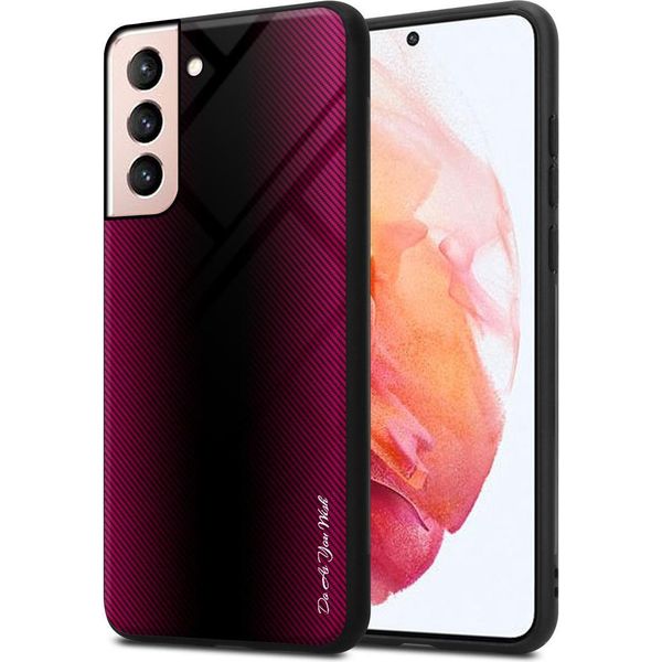 Cadorabo Custodia Per Samsung Galaxy S21 5G Custodia Protettiva In Rosa Custodia Del Telefono Cellulare Custodia Tpu Custodia Cover Vetro Temperato-image
