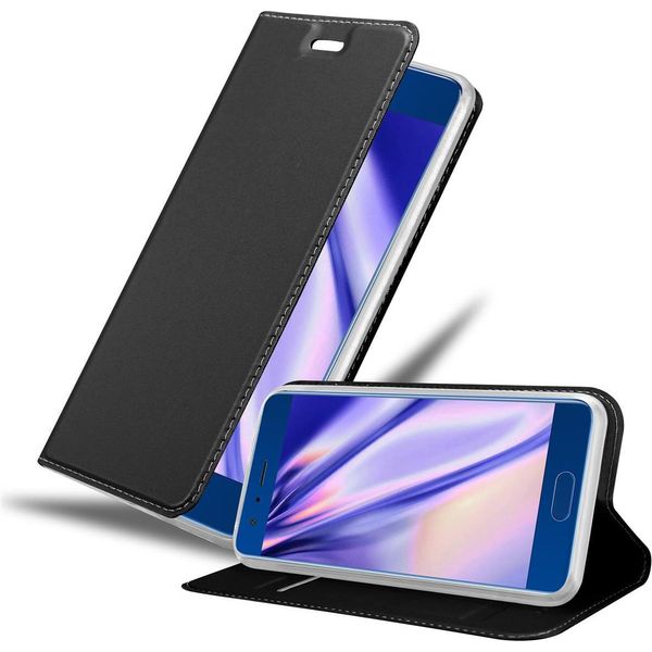 Cadorabo Custodia Per Cellulare Per Honor 9 Custodia Protettiva In Nero Cover Etui Book Case Booklet-image