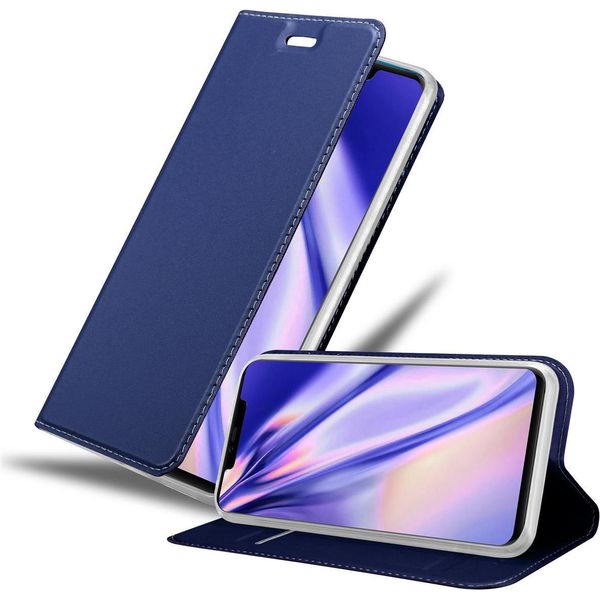 Cadorabo Custodia Per Cellulare Per Huawei Mate 20 Pro Custodia Protettiva In Blu Cover Etui Book Case Booklet-image