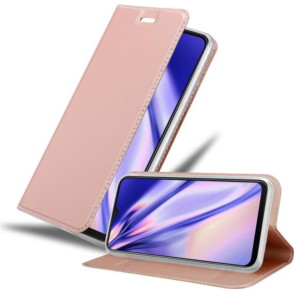Cadorabo Custodia Per Cellulare Per Samsung Galaxy M20 Custodia Protettiva In Rosa Cover Etui Book Case Booklet-image