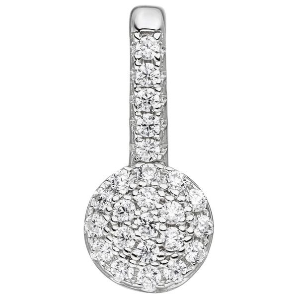 KettenanhäNger Jobo "AnhäNger Mit 24 Zirkonia", Silber (Silber 925), SchmuckanhäNger, Damen, Silber 925 (Sterlingsilber), KettenanhäNger, 925 Silber-image