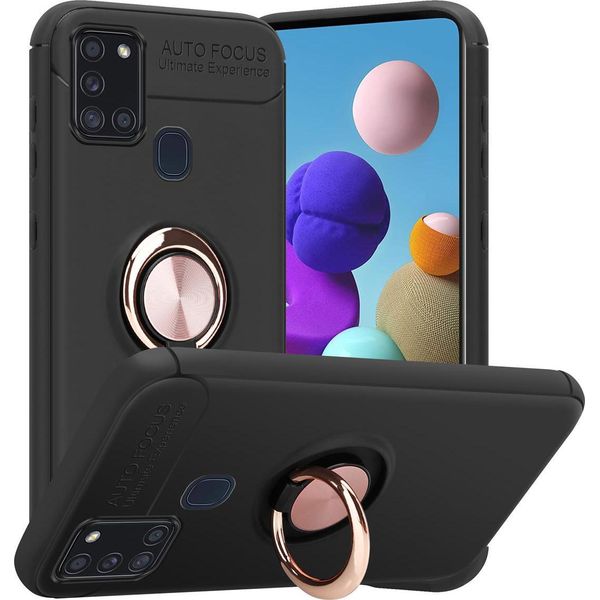 Cadorabo Custodia Protettiva Per Samsung Galaxy A21S Custodia In Nero Telefono Cellulare Cover Case Silicone Tpu-image