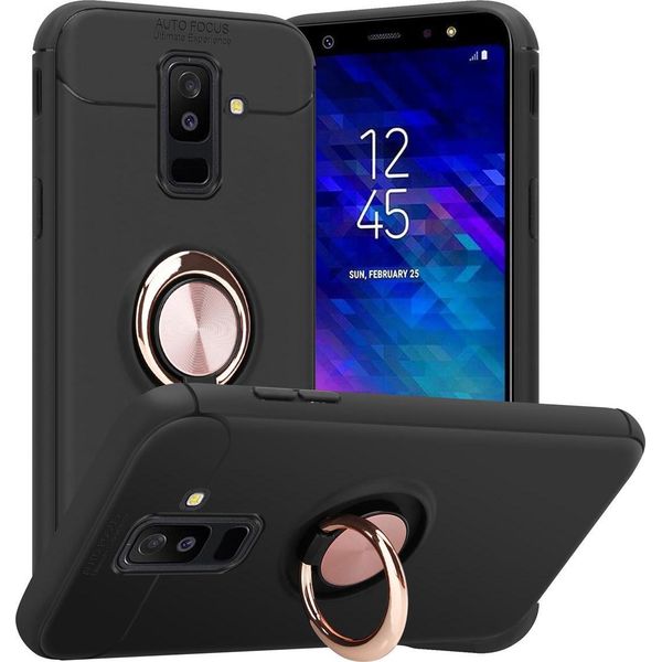 Cadorabo Cover Protettiva Per Samsung Galaxy A6 Plus 2018 Custodia In Nero Custodia Del Telefono Cellulare Cover Case Silicone Tpu-image