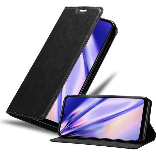 Cadorabo Custodia Per Samsung Galaxy A12 / M12 Custodia Protettiva In Nero Custodia Per Cellulare Cover Chiusura Magnetica-image