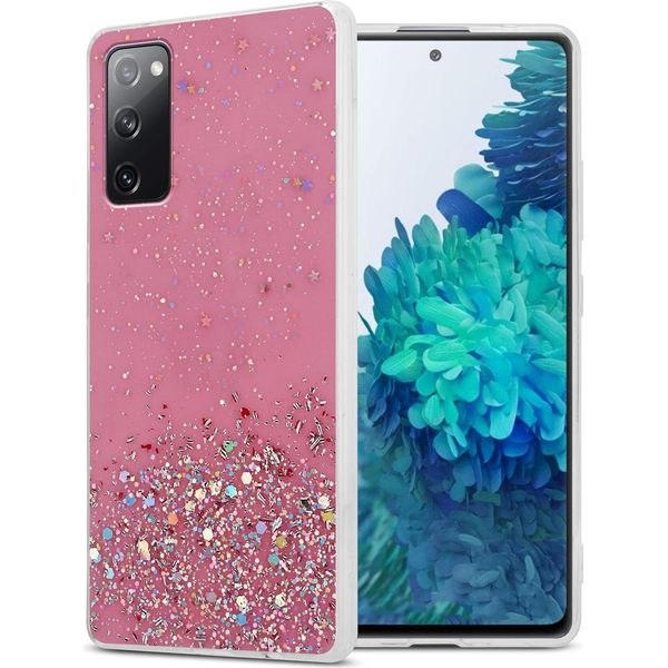 Cadorabo Custodia Per Samsung Galaxy S20 Fe Custodia Protettiva In Rosa Custodia Del Telefono Cellulare Custodia Tpu Custodia Glitter Cover Custodia Glitter-image