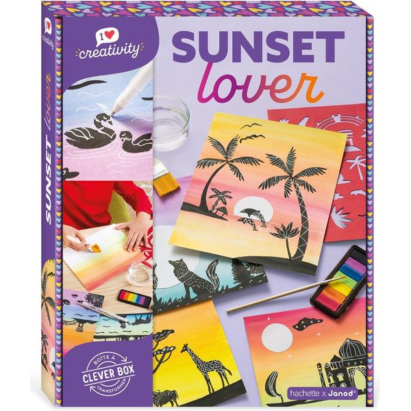 Janod Set Di Pittura Creativa - Set Di Acquerelli Per Bambini Sunset Lover-image