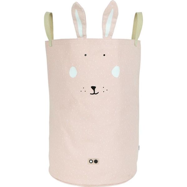 Cesto Portagiochi Trixie Large - Cesto Portaoggetti Per Bambini Mrs Rabbit Rosa-image