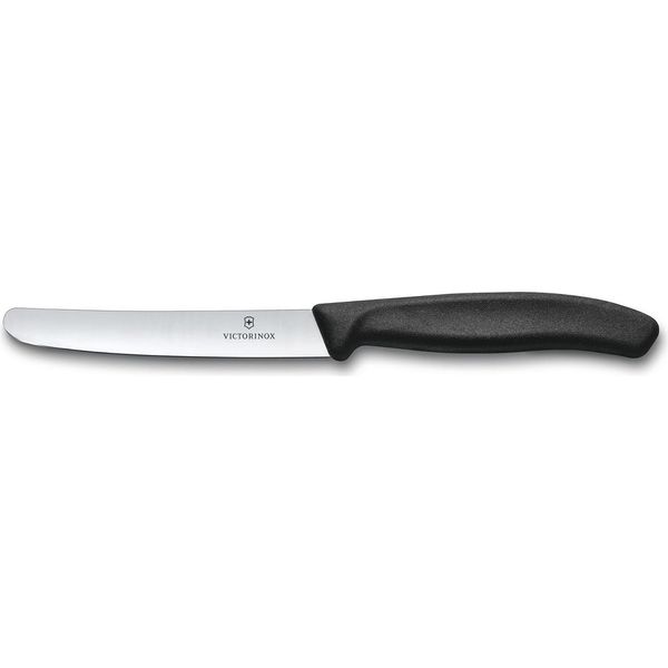 Coltello Da Tavola Victorinox Swiss Classic Senza Lama Seghettata In Acciaio Inox - Swiss Made - Nero-image