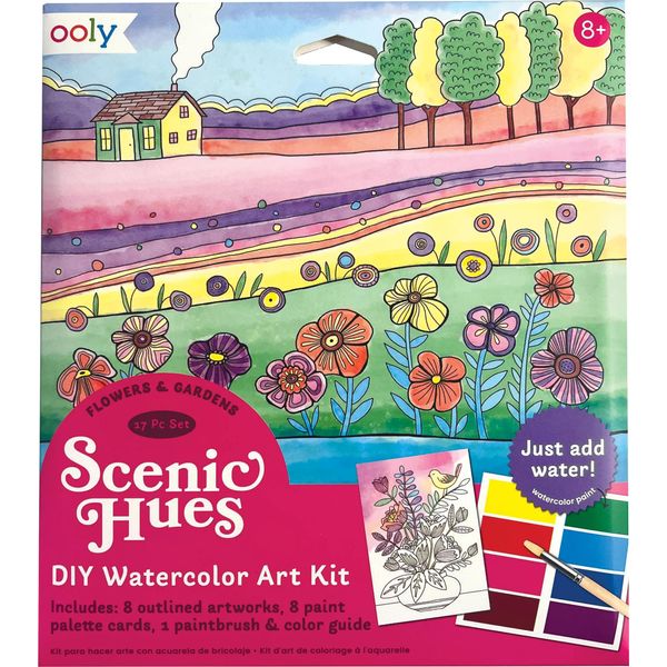 Ooly - Set Di Pittura Ad Acquerello Fiori E Giardini - Pittura Creativa Per Bambini-image