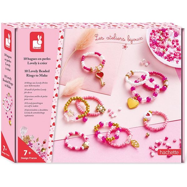 Janod Atelier Bijoux - Set Di Anelli Di Perline Creative Per Gioielli Per Bambini-image
