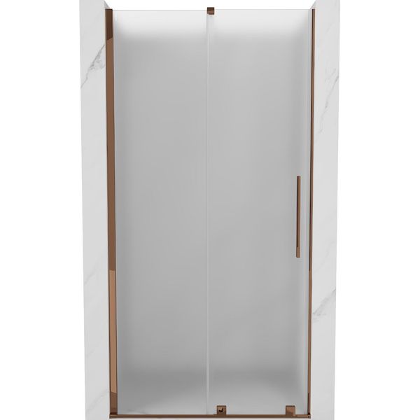 Mexen Velar Porta Doccia Scorrevole 90 Cm, Brina, Oro Rosa - 871-090-000-31-60-image