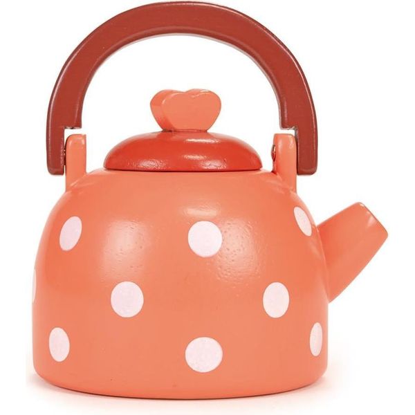 Bollitore Da Tè Giocattolo In Legno Mentari Dotty - Gioco Di Ruolo In Cucina-image
