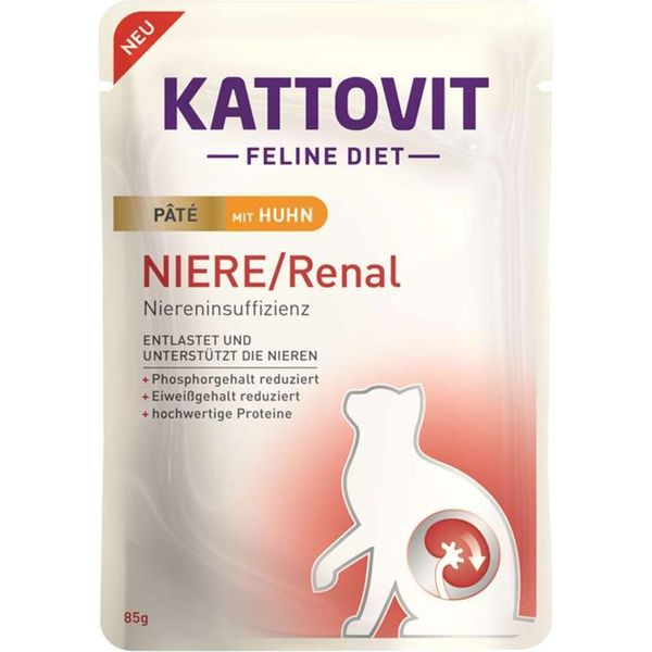 Kattovit 85Gx10 Niere/Renal Paté Huhn-image