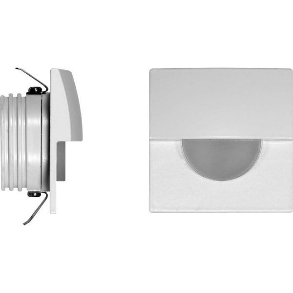 Skin - Luce Da Incasso Segnapasso Led Beneito & Faure - 2W, Luce Calda 3000K, 120° - Applique Da Incasso Quadrata Bianca-image