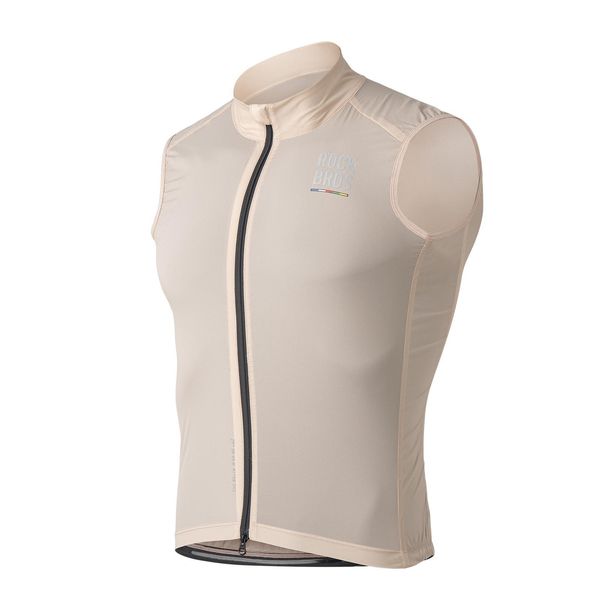 Rockbros Road To Sky Gilet Da Ciclismo Da Uomo Antivento Leggero Gilet Da Ciclismo Protezione Solare Gilet Da Corsa Senza Maniche Umidità Khaki Xl-image