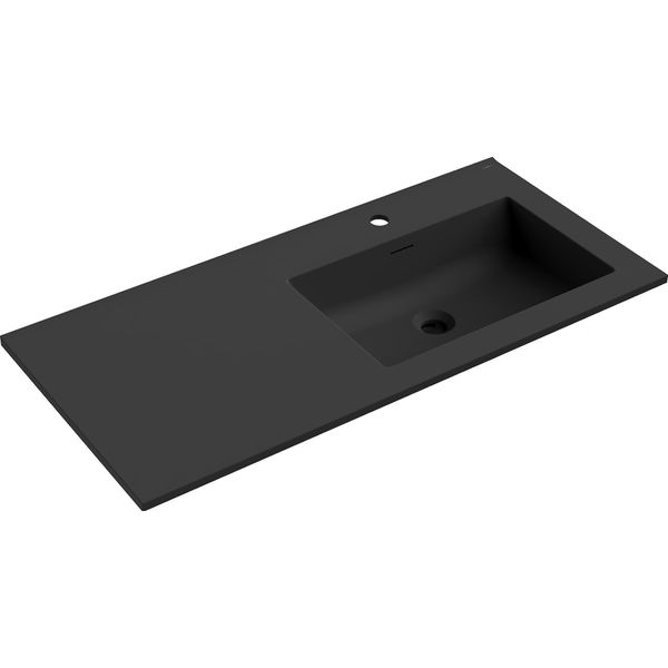 Mexen Otis Lavello Da Incasso A Destra 101 X 46,5 Cm, Nero Opaco - 25181071P-image