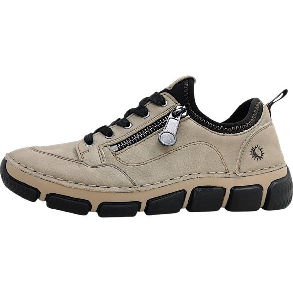 Cosmos Comfort Scarpe Da Donna Scarpe Basse Slip-On Sportive Stringate Beige Tempo Libero, Numero Di Scarpe: 41 Eu-image
