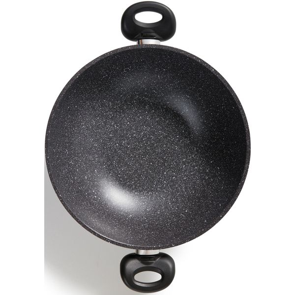 Wok Stoneline, Grau (Anthrazit), H:8,5Cm Ø:28Cm, Pfannen, Wok, Ø 28 Cm, Induktion-image