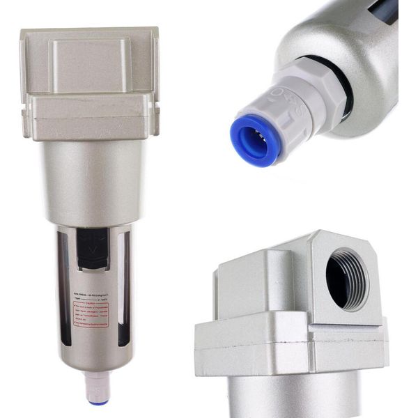Filtro Aria, Disoleatore, Disidratatore Con Scarico Automatico Dell'acqua 3/4" Technic AF5000-06D 20 Micron"-image