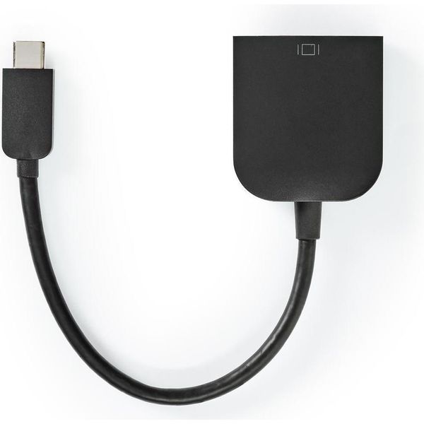 Adattatore USB-C™ | Usb 3.2 Gen 1 | USB-C™ Maschio | Vga Femmina 15P | 1920X1200 | 5 Gbps | 0,20 M | Rotondo | Nichelato | Pvc | Nero | Sacchetto Di Plastica-image