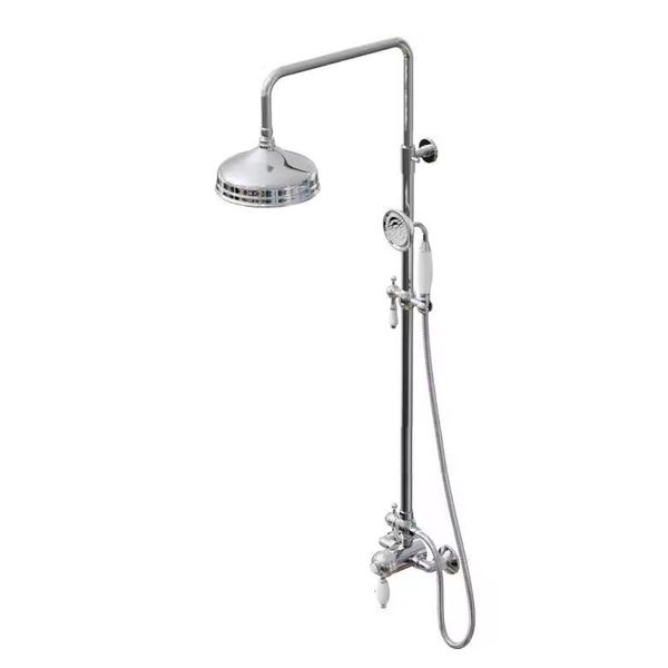 Miscelatore Per Doccia Retro Stadford Argento Cromo Lauferi-image