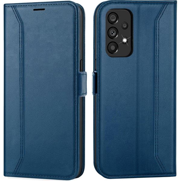 Custodia Per Cellulare Per Samsung Galaxy A23 5G Cover Flip Case Pieghevole Custodia Protettiva, Blu-image