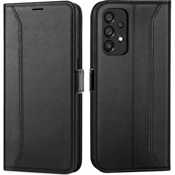 Custodia Per Cellulare Per Samsung Galaxy A53 5G Cover Flip Case Pieghevole Cover Protettiva, Nero-image