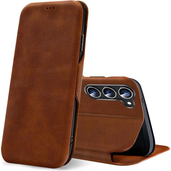 Custodia Del Telefono Cellulare Per Samsung Galaxy S25 Custodia Protettiva Cover Book Case Flip Cover-image