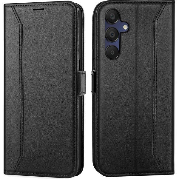 Custodia Per Cellulare Per Samsung Galaxy A16 5G Cover Flip Case Pieghevole Cover Protettiva, Nero-image