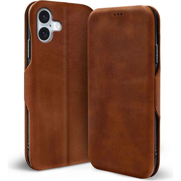 Custodia Del Telefono Cellulare Per Iphone 16 Custodia Protettiva Custodia Del Telefono Cellulare Custodia A Libro Flip Cover-image