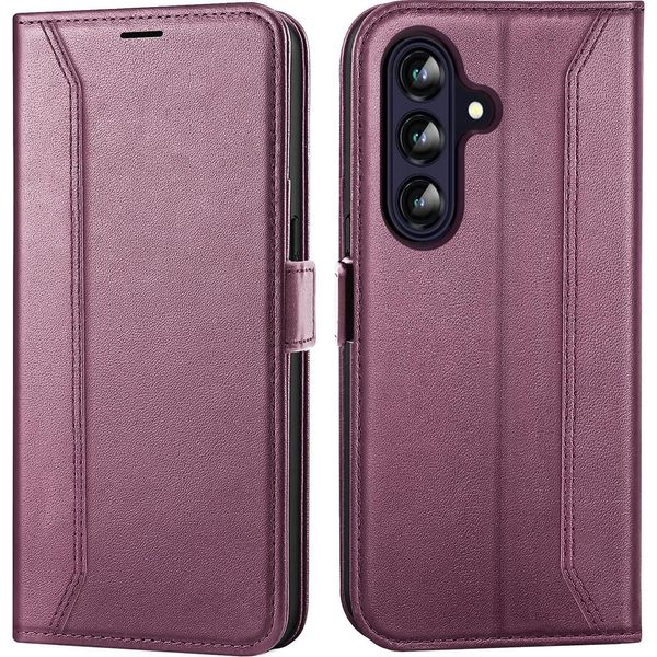 Custodia Per Telefono Cellulare Per Samsung Galaxy A36 5G Cover Flip Case Pieghevole Cover Protettiva, Blackberry-image