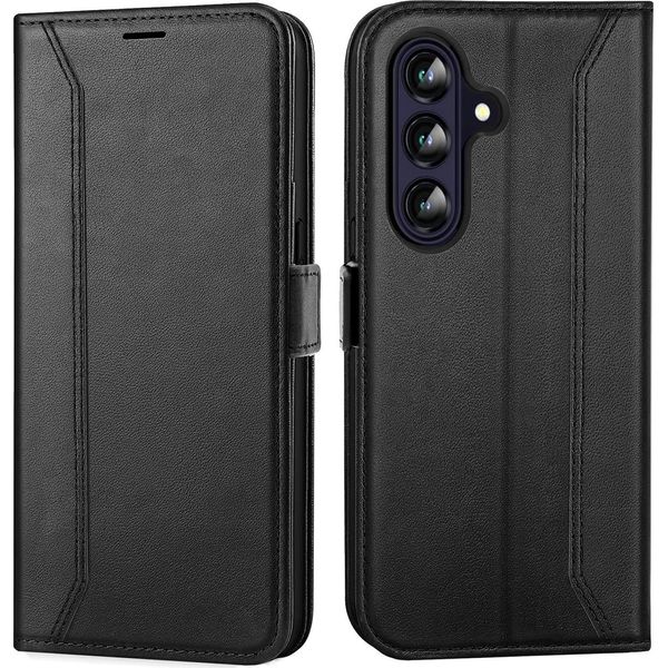 Custodia Per Cellulare Per Samsung Galaxy A36 5G Cover Flip Case Pieghevole Cover Protettiva, Nero-image