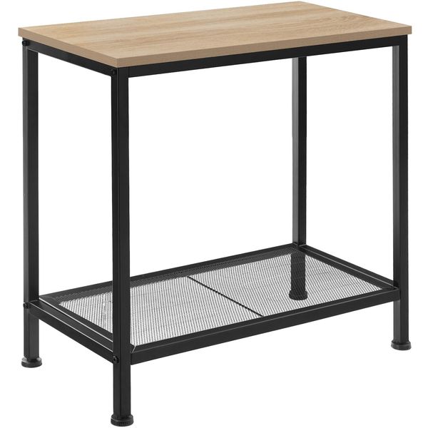 Tectake® Beistelltisch, Industrial Style, Mit Ablage Und Gitterablage, 60 X 30,5 X 60,5 Cm-image