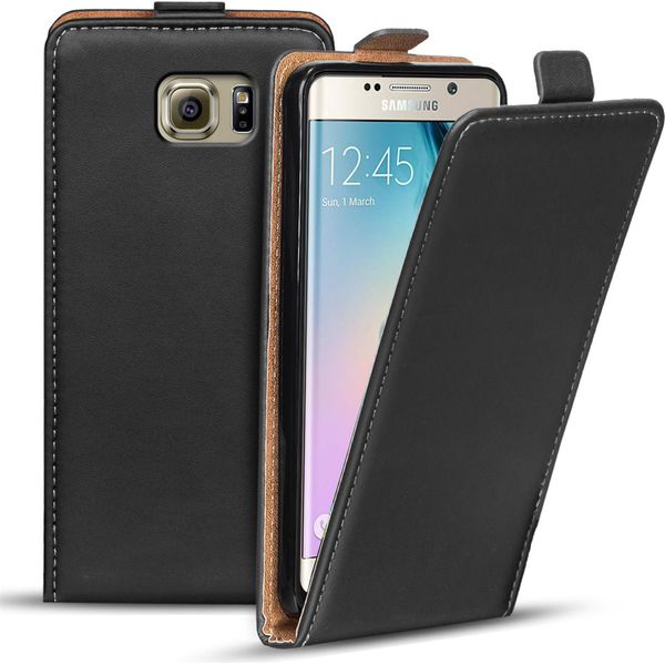 Custodia Flip Per Samsung Galaxy S6 Edge Custodia Flip Cover Classica Custodia Protettiva Per Telefono Cellulare-image