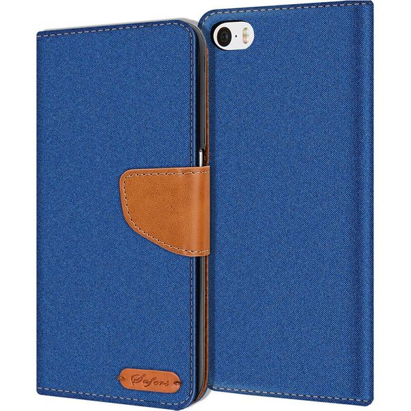 Custodia Del Telefono Cellulare Apple Iphone 4 / 4S Case Portafoglio Flip Case Custodia Protettiva Cover Tessuto Cover-image