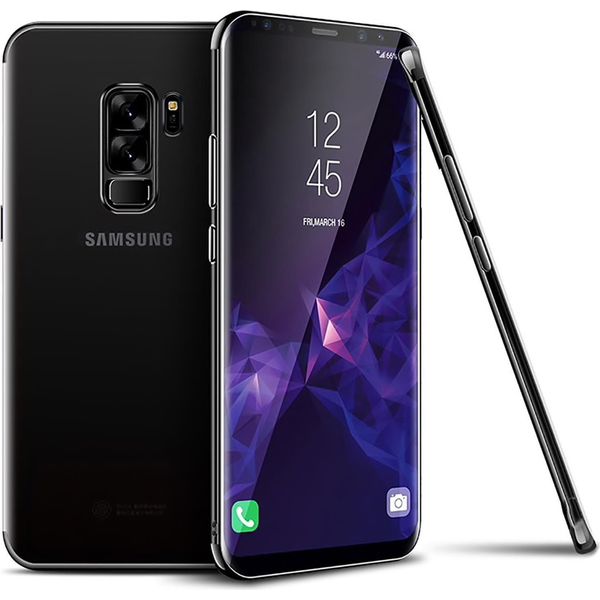 Cover In Tpu Per Samsung Galaxy S9 Cover In Silicone Trasparente Con Marchio A Colori Custodia Del Telefono-image