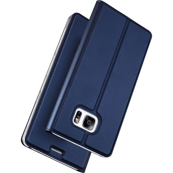 Coprire Il Telefono Cellulare Samsung Galaxy S7 Book Case Custodia Protettiva Cover Slim Flip Cover Case-image