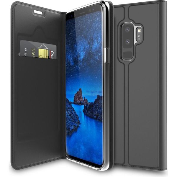 Coprire Il Telefono Cellulare Samsung Galaxy S9 Plus Book Case Custodia Protettiva Cover Slim Flip Cover Case-image