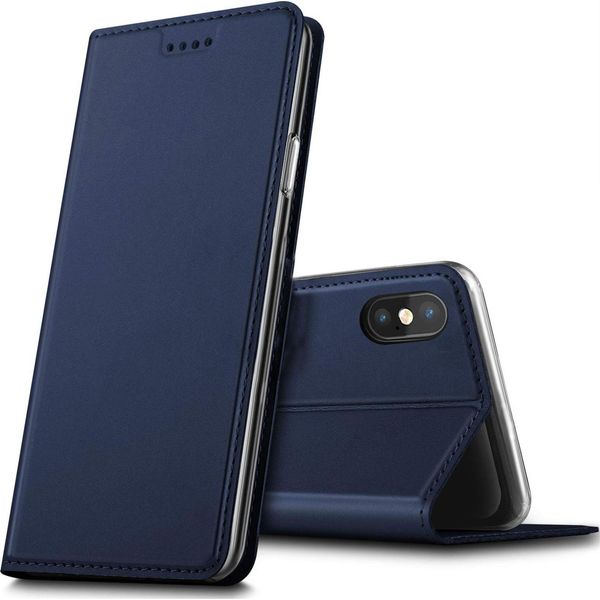 Custodia Del Telefono Cellulare Apple Iphone X / Xs Book Case Custodia Protettiva Slim Flip Cover Case-image