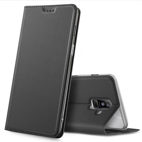 Coprire Il Telefono Cellulare Samsung Galaxy A6 Plus Libro Custodia Protettiva Cover Slim Flip Cover Case-image