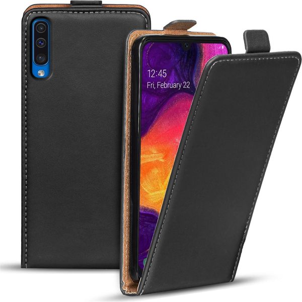 Custodia Flip Per Samsung Galaxy A50 / A30S Copertura Classica Del Telefono Cellulare Protettivo-image