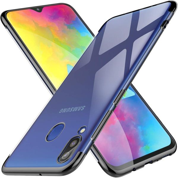 Copertura In Tpu Per Samsung Galaxy M20 Custodia In Silicone Trasparente Con Marchio A Colori Custodia Per Telefono Cellulare-image