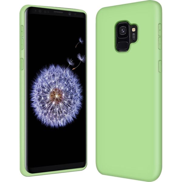 Samsung Galaxy S9 Telefono Cellulare Copertura Protettiva Silicone Gel Custodia Del Telefono Cellulare, Verde-image