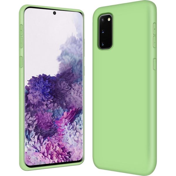 Custodia Samsung Galaxy S20 Telefono Cellulare Copertura Protettiva Custodia In Gel Di Silicone Custodia Del Telefono Cellulare, Verde-image