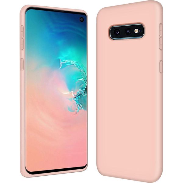 Custodia Samsung Galaxy S10E Protezione Del Telefono Cellulare Copertura In Gel Di Silicone Custodia Del Telefono Cellulare, Rosa-image