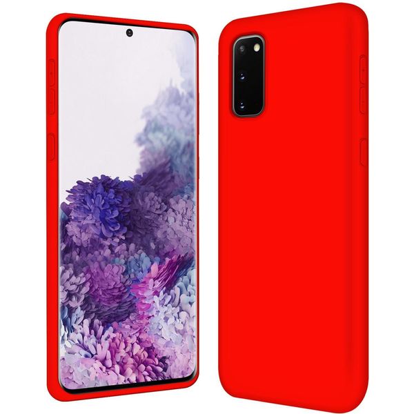 Custodia Samsung Galaxy S20 Cover Protettiva Del Telefono Cellulare Custodia In Gel Di Silicone Custodia Del Telefono Cellulare, Rosso-image